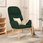 Relaxstoel fluweel 70x77x98 cm donkergroen