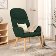 Relaxstoel fluweel 70x77x98 cm donkergroen