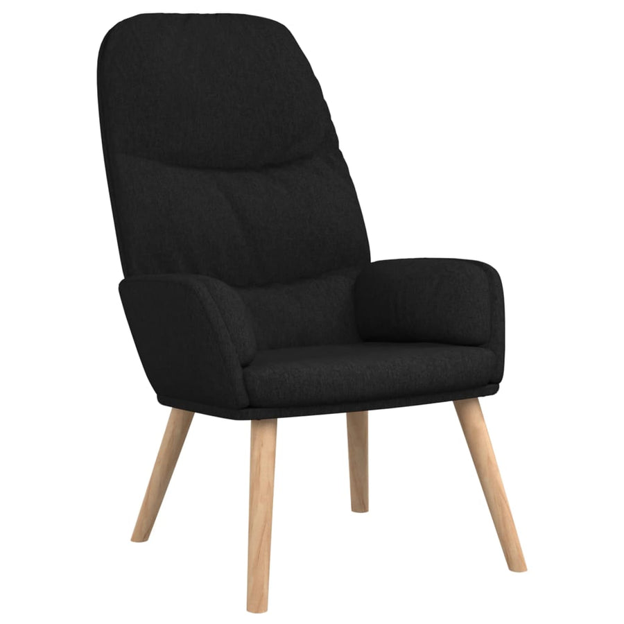 Relaxstoel Stof Zwart