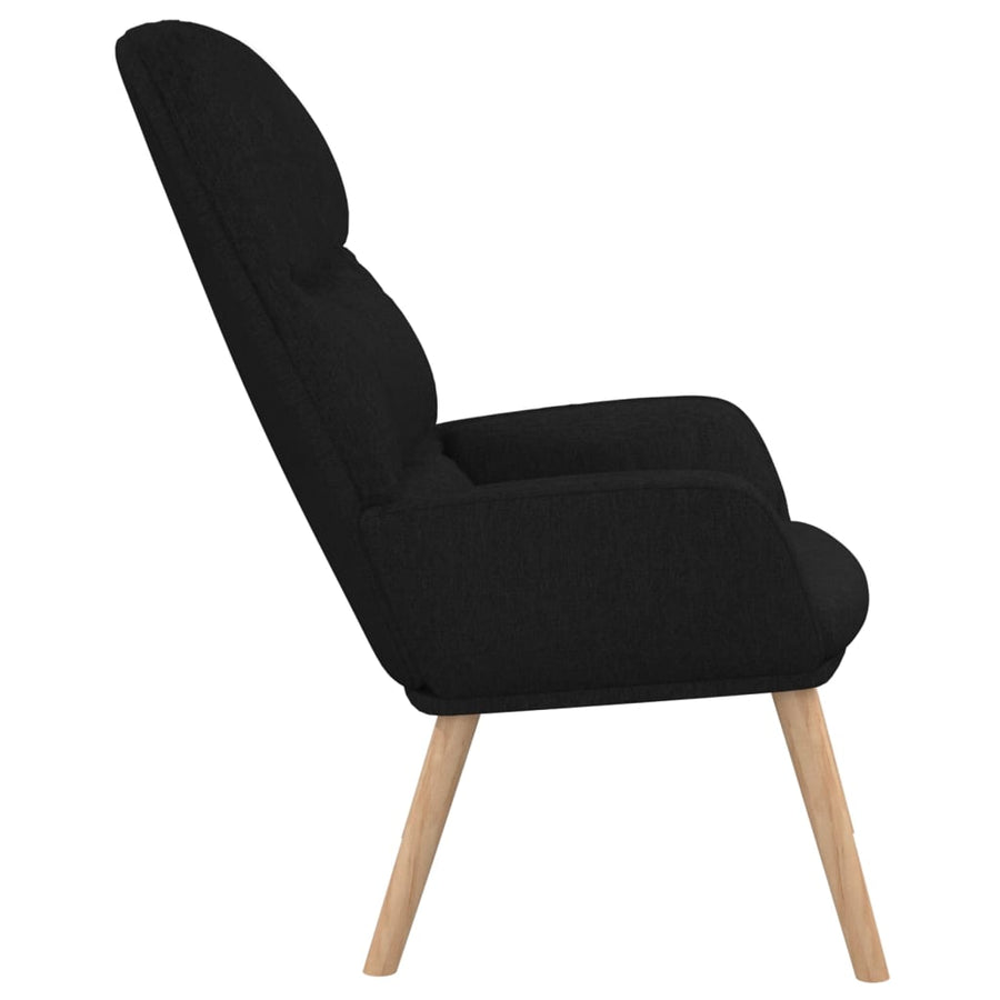 Relaxstoel Stof Zwart