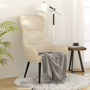Relaxstoel stof crèmekleurig 70x77x94 cm