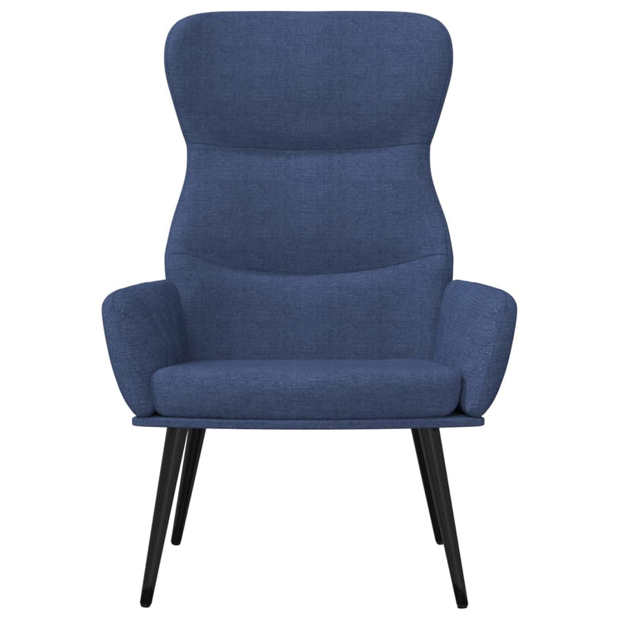 Relaxstoel stof blauw
