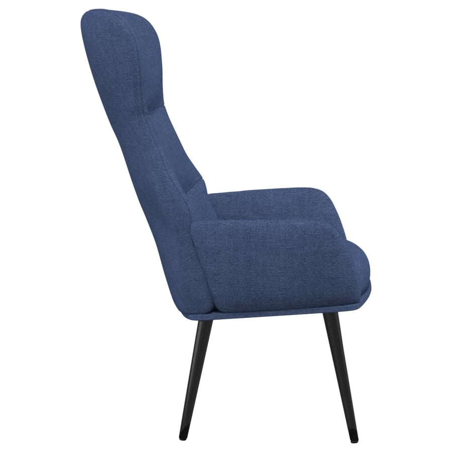 Relaxstoel stof blauw