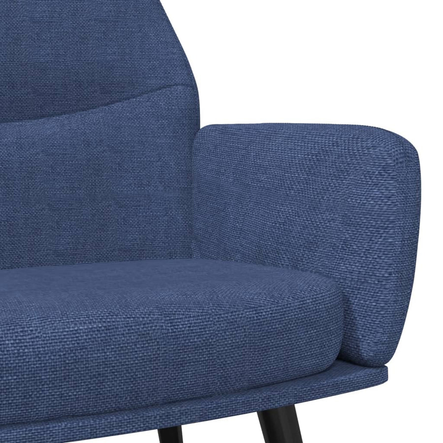 Relaxstoel stof blauw