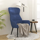 Relaxstoel stof blauw 70x77x94 cm