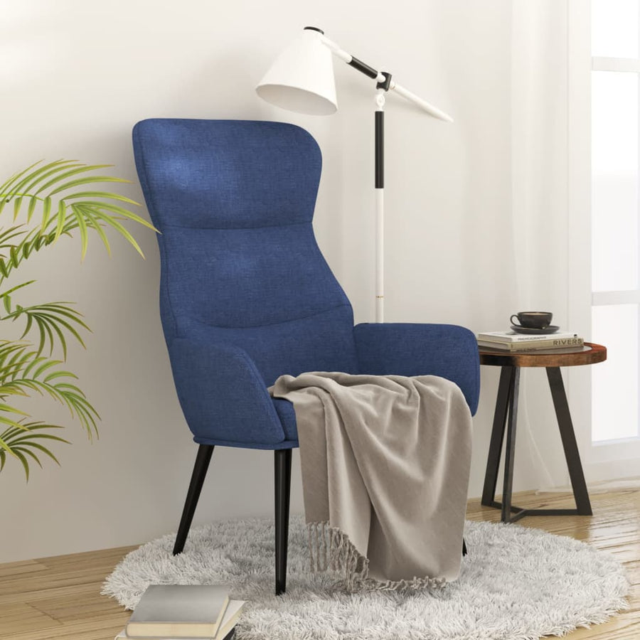 Relaxstoel stof blauw