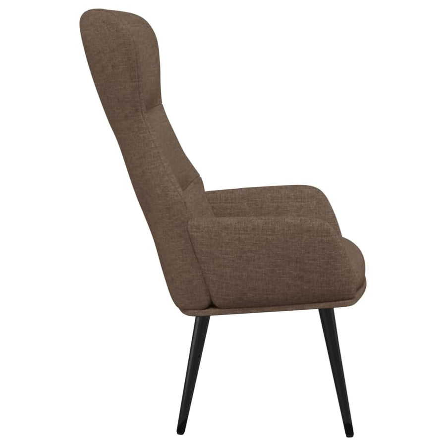 Relaxstoel stof taupe