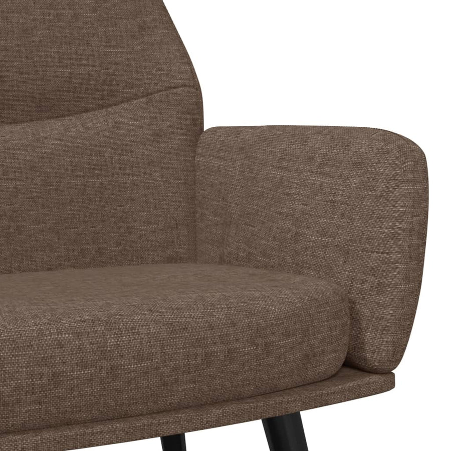 Relaxstoel stof taupe