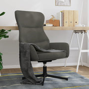 Relax armchair velvet dark grey