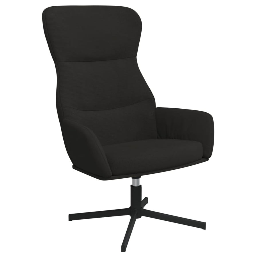 Relaxstoel fluweel zwart