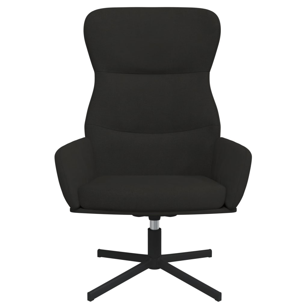Relaxstoel fluweel zwart