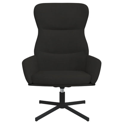 Relaxstoel fluweel zwart