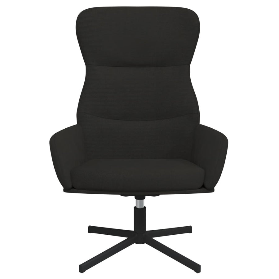 Relaxstoel fluweel zwart