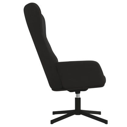 Relaxstoel fluweel zwart