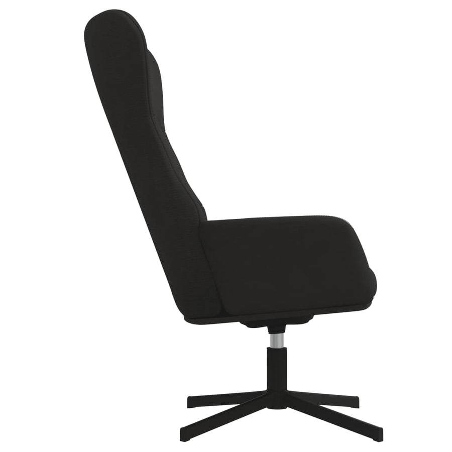 Relaxstoel fluweel zwart