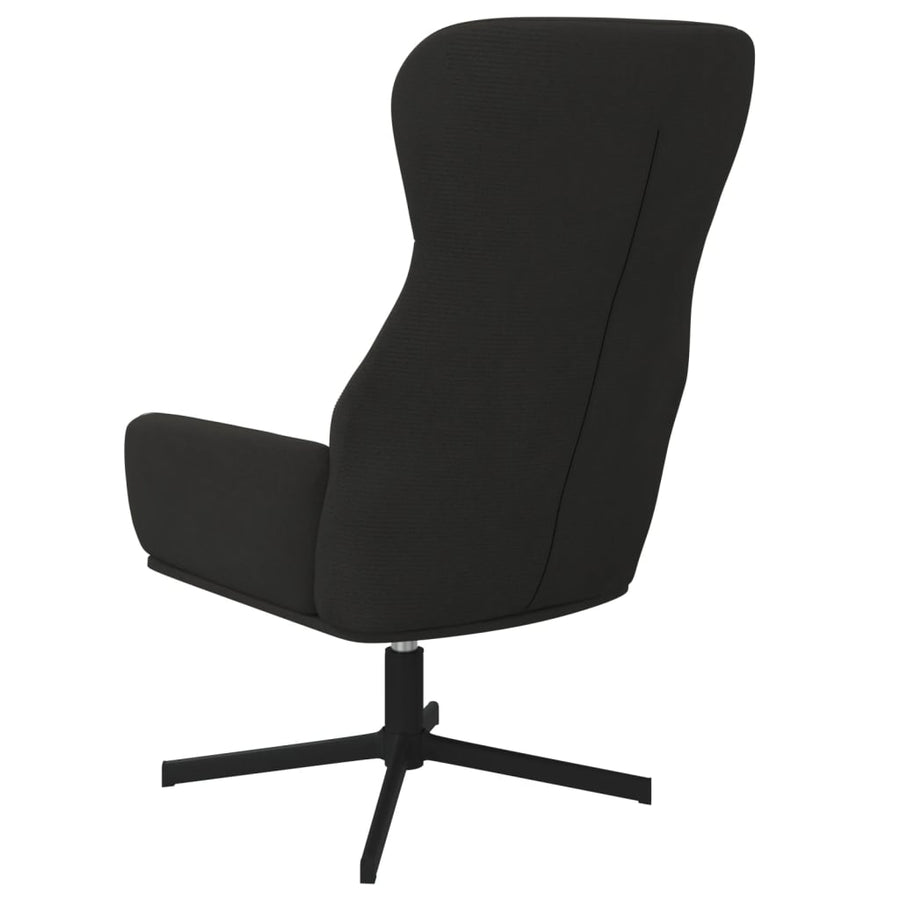 Relaxstoel fluweel zwart