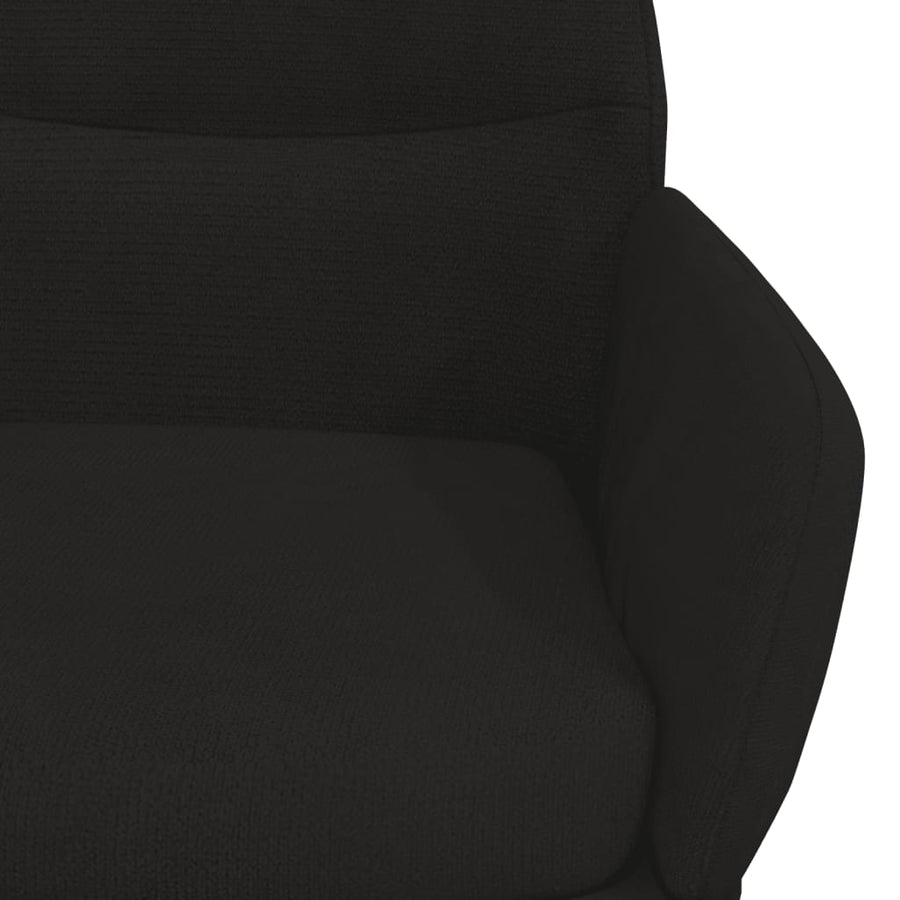 Relaxstoel fluweel zwart