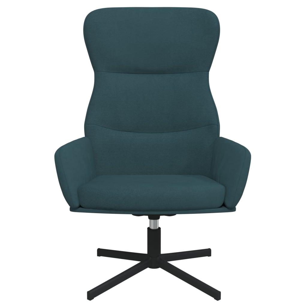 Relaxstoel fluweel blauw
