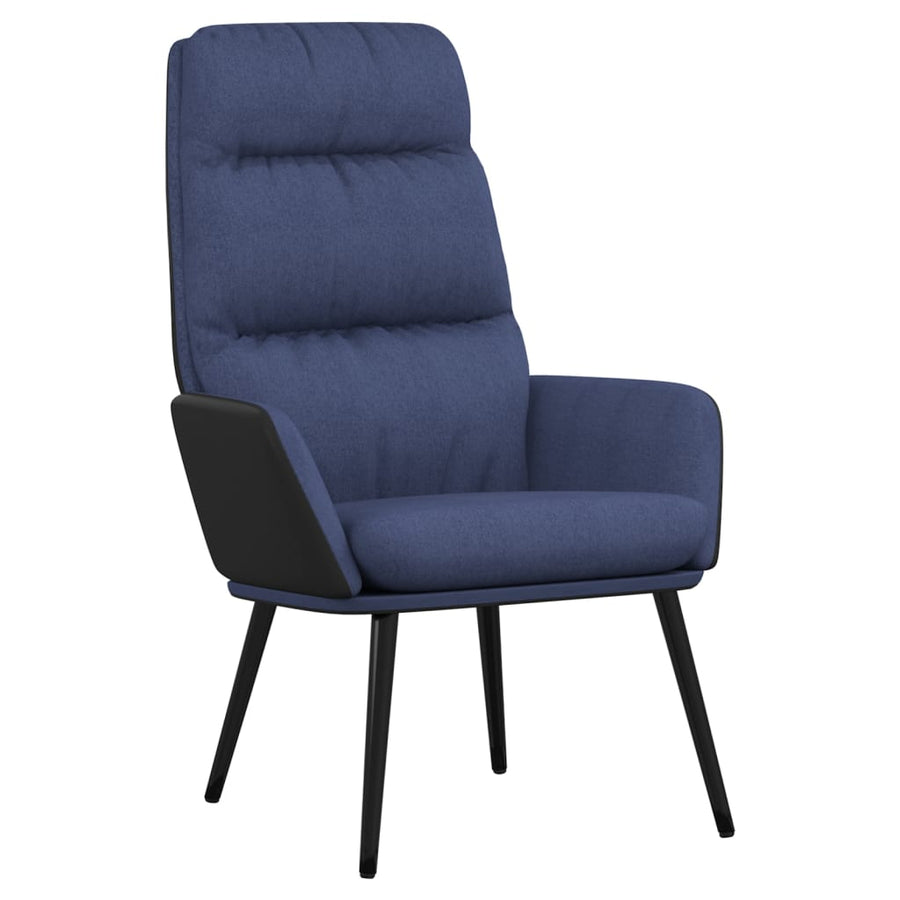 Relaxstoel stof blauw