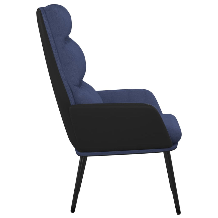 Relaxstoel stof blauw