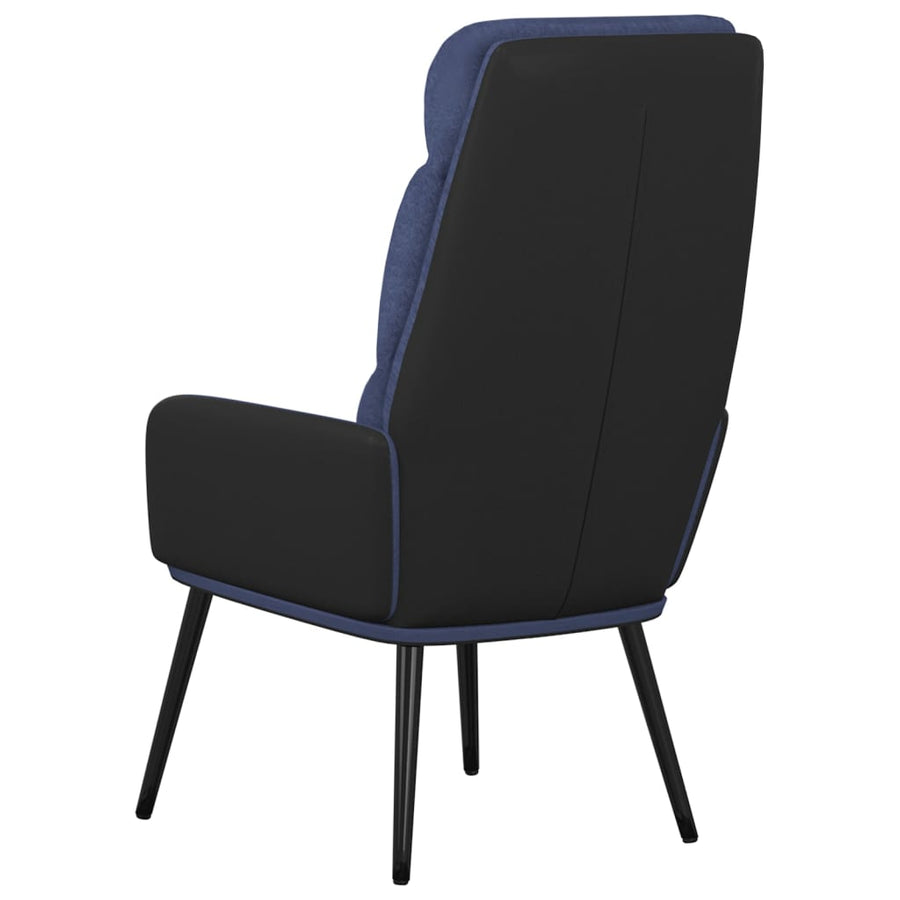Relaxstoel stof blauw