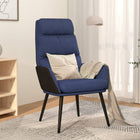 Relaxfauteuil stof blauw 70x77x98 cm