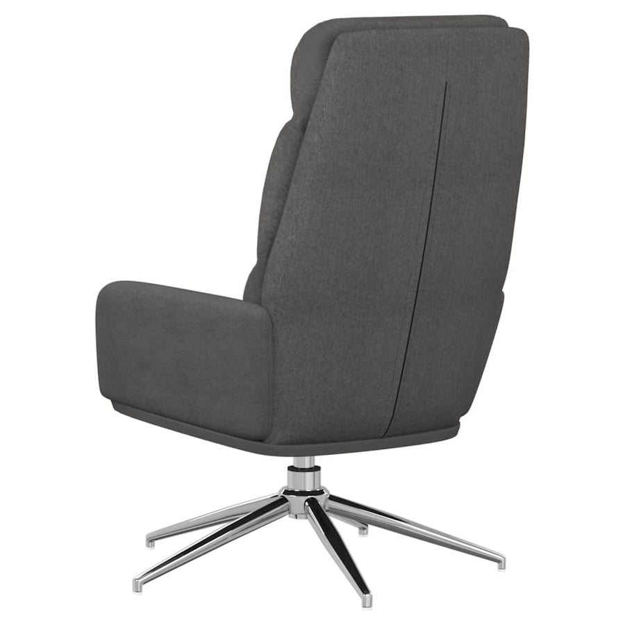 Relaxstoel stof donkergrijs