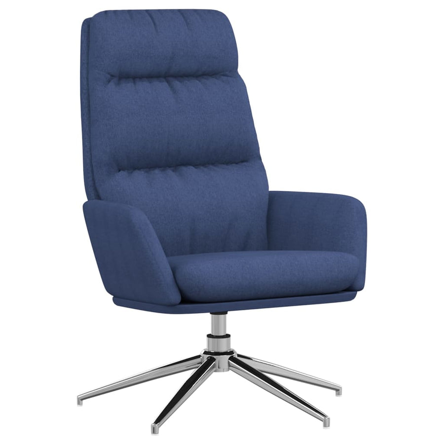 Relaxstoel stof blauw