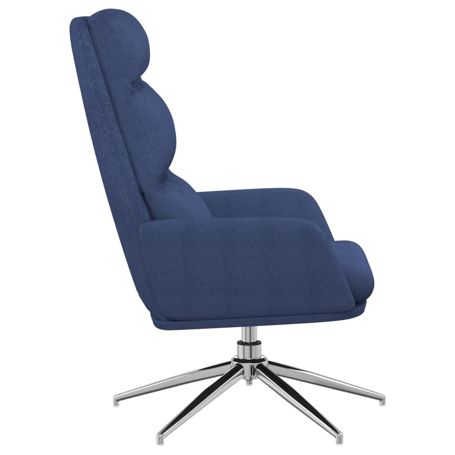 Relaxstoel stof blauw