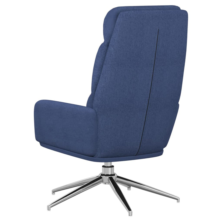 Relaxstoel stof blauw