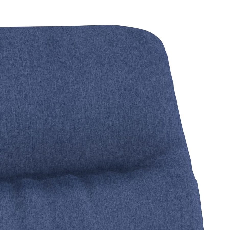 Relaxstoel stof blauw