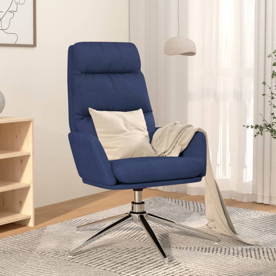 Relaxstoel stof blauw