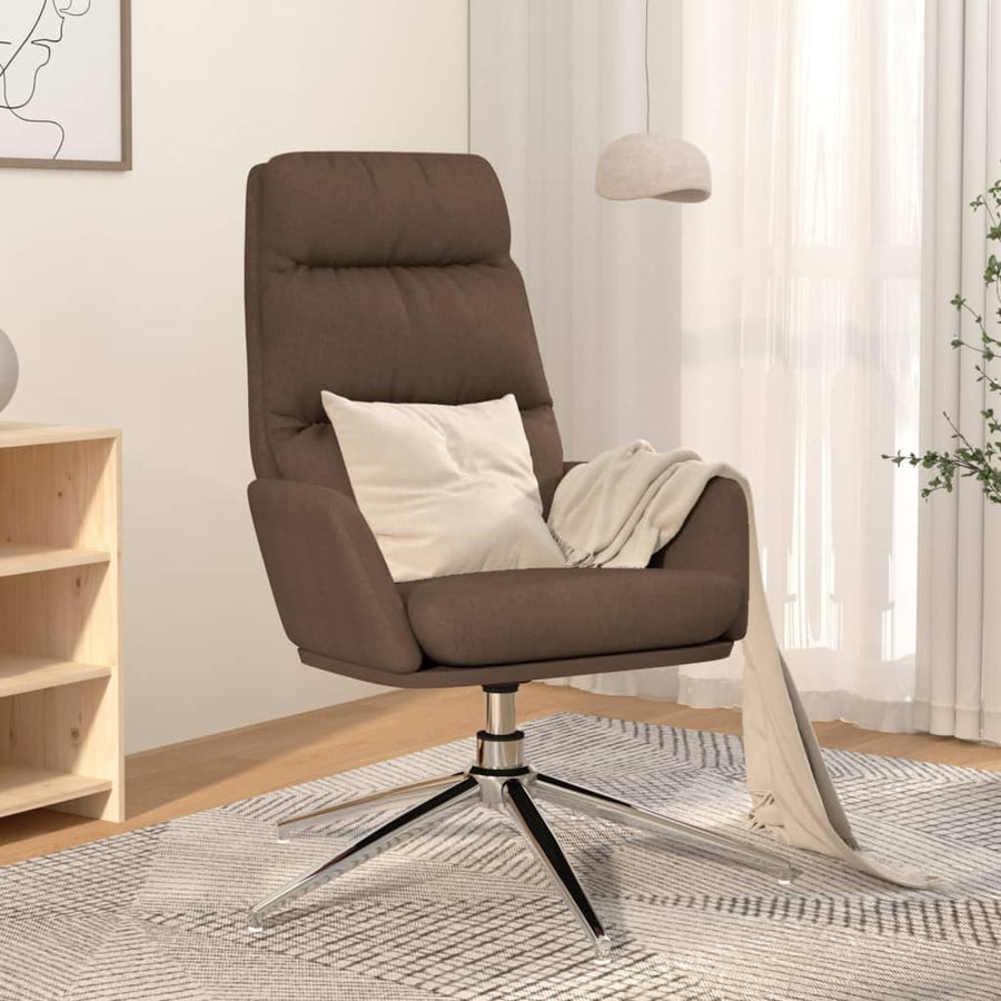 Relaxstoel stof taupe
