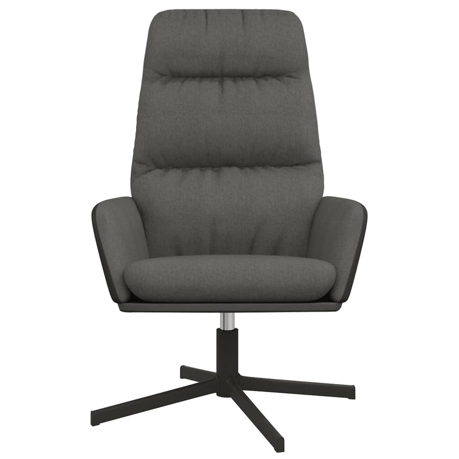 Relaxstoel stof donkergrijs