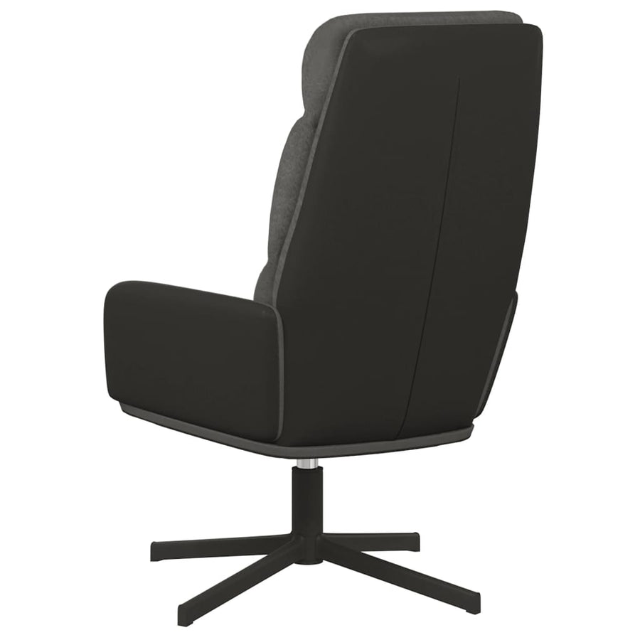 Relaxstoel stof donkergrijs