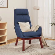 Relaxstoel stof blauw 70x77x98 cm