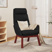 Relaxstoel stof zwart 70x77x98 cm