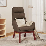 Relaxstoel 70x77x98 cm stof taupe
