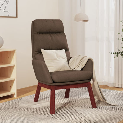 Relaxstoel stof taupe