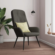 Relaxstoel 70x77x98 cm fluweel donkergrijs