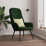 Relaxstoel fluweel 70x77x98 cm donkergroen