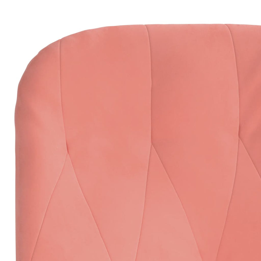Relaxstoel fluweel roze 1 Roze