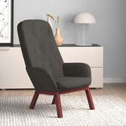 Relaxstoel 70x77x98 cm fluweel donkergrijs