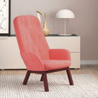 Recliner velvet pink