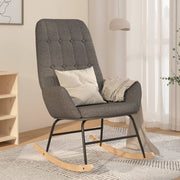 Rocking chair fabric light gray