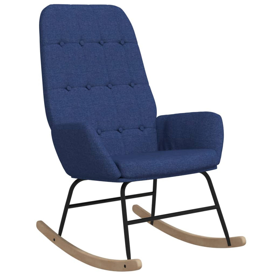 Schommelstoel Stof Blauw