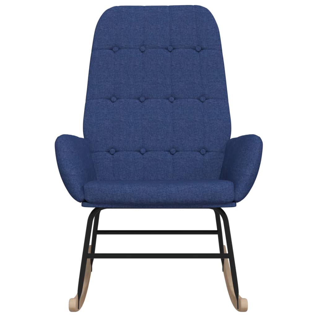Schommelstoel Stof Blauw