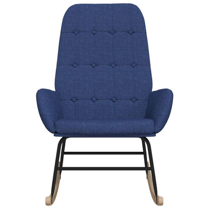 Schommelstoel Stof Blauw