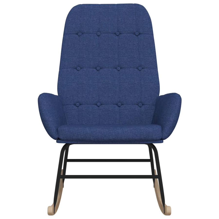 Schommelstoel Stof Blauw