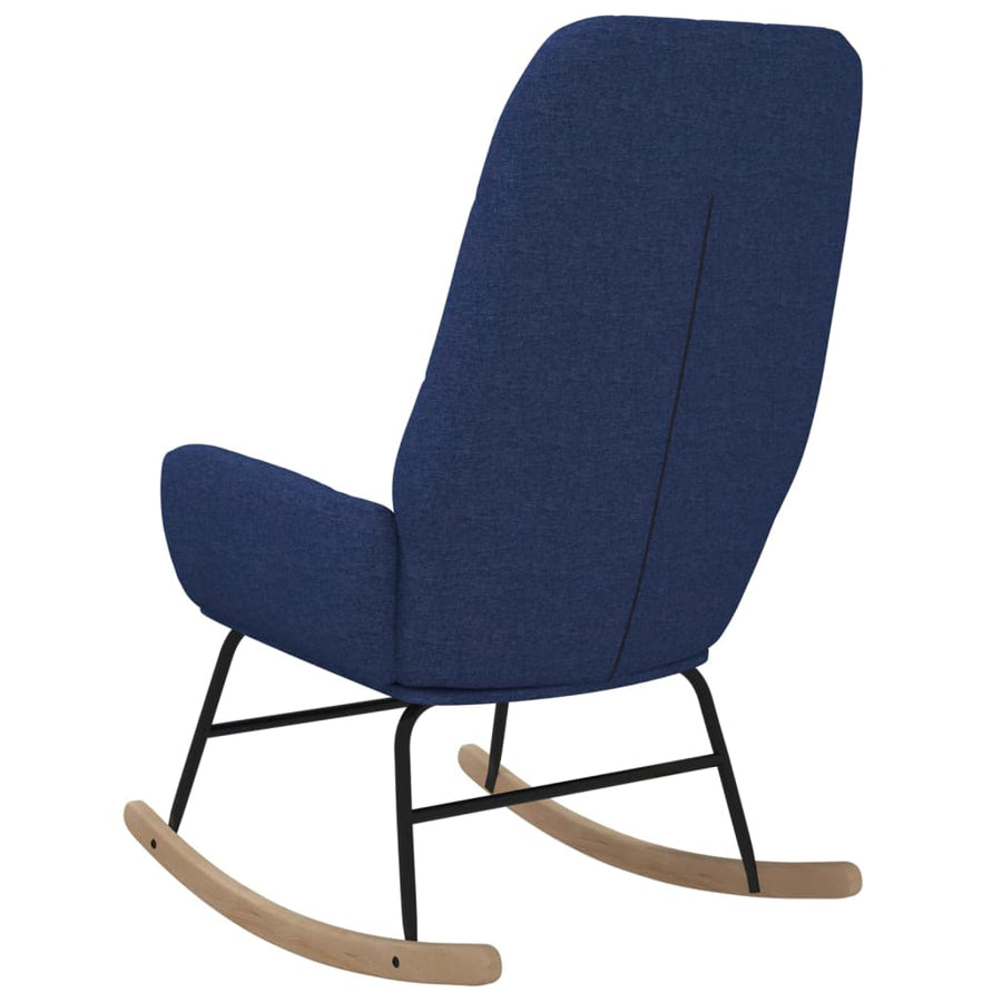 Schommelstoel Stof Blauw